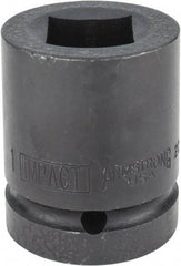 Armstrong - 1" Drive 1" Standard Impact Socket - 2-1/2" OAL - Industrial Tool & Supply