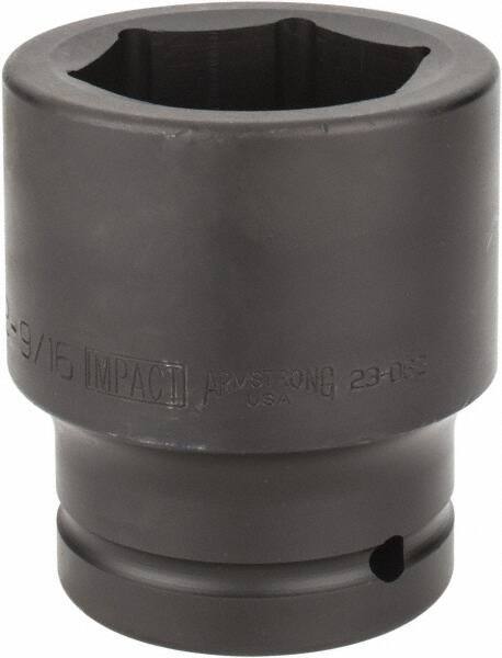 Armstrong - 1-1/2" Drive 2-9/16" Standard Impact Socket - 6 Points, 4-1/4" OAL - Industrial Tool & Supply