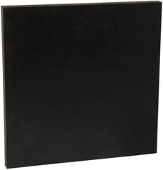 Made in USA - 1/8" Thick x 1' Wide x 2' Long, Recycled UHMW Sheet - Black, Shore D-67 Hardness, ±0.020 Tolerance - Industrial Tool & Supply