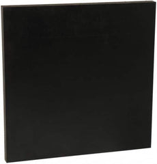 Made in USA - 2' x 1' x 1-1/2" Black ABS Sheet - Industrial Tool & Supply