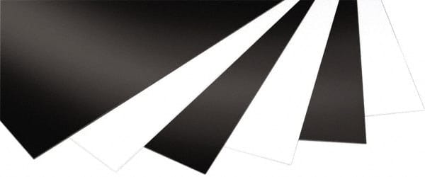 Made in USA - 8' x 4' x 12mm Black Expanded PVC Sheet - Industrial Tool & Supply