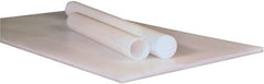 Made in USA - 4' x 2' x 1-1/2" White High Temperature UHMW Sheet - Industrial Tool & Supply