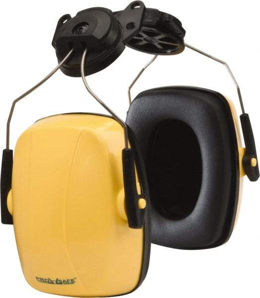 PRO-SAFE - Hard Hat Cap Mounted Yellow Foam Cushion Earmuffs - 23 NRR Rating - Industrial Tool & Supply