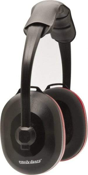 PRO-SAFE - Over the Head Black Foam Cushion Earmuffs - 26 NRR Rating - Industrial Tool & Supply