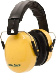 PRO-SAFE - Over the Head Yellow Foam Cushion Earmuffs - 25 NRR Rating - Industrial Tool & Supply