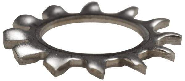 Value Collection - M22 Screw, 23mm ID, Stainless Steel External Tooth Lock Washer - 36mm OD, Uncoated, Grade 18-8 & Austenitic A2 - Industrial Tool & Supply