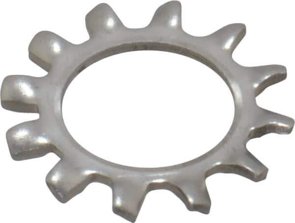 Value Collection - 3/8" Screw, 0.398" ID, Stainless Steel External Tooth Lock Washer - 0.695" OD, Uncoated, Grade 18-8 - Industrial Tool & Supply