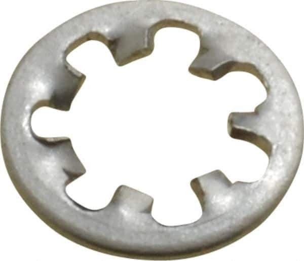 Value Collection - #6 Screw, 0.15" ID, Stainless Steel Internal Tooth Lock Washer - 0.288" OD, Uncoated, Grade 18-8 - Industrial Tool & Supply
