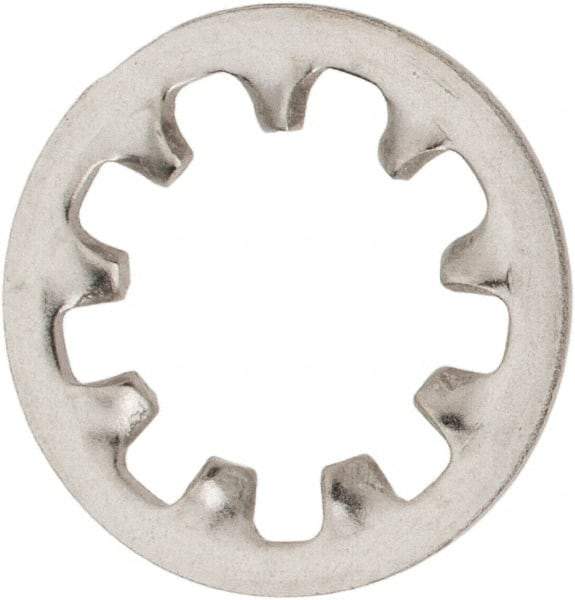 Value Collection - 3/8" Screw, 0.398" ID, Stainless Steel Internal Tooth Lock Washer - 0.692" OD, Uncoated, Grade 18-8 - Industrial Tool & Supply