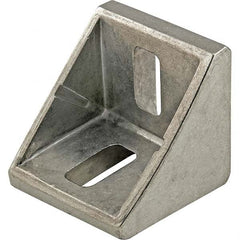 80/20 Inc. - 41-5/16" Wide, 41-5/16" High Aluminum Corner Bracket - Industrial Tool & Supply