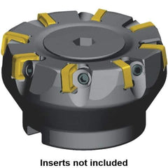 Kennametal - 4" Cut Diam, 1-1/4" Arbor Hole, 5.08mm Max Depth of Cut, 6° Indexable Chamfer & Angle Face Mill - 15 Inserts, SNXF 1204... Insert, 15 Flutes, Series KSSR - Industrial Tool & Supply