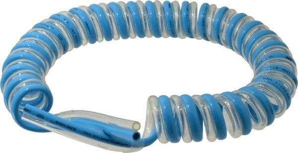 Advanced Technology Products - 1/4" ID x 3/8" OD, 5/8" Wall Thickness, Polyurethane Tube - Light Blue & Clear, 140 Max psi, 98 Shore A Hardness - Industrial Tool & Supply