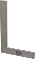 SPI - 8-1/2" Blade Length, 5-1/8" Base Length Steel Square - 0.0017" Accuracy, Beveled Edge - Industrial Tool & Supply