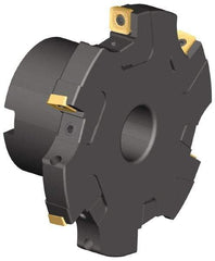 Kennametal - Arbor Hole Connection, 0.548" Cutting Width, 1.845" Depth of Cut, 6" Cutter Diam, 1-1/2" Hole Diam, 10 Tooth Indexable Slotting Cutter - KSSS Toolholder, SPCT, SPET, SPPT Insert - Industrial Tool & Supply