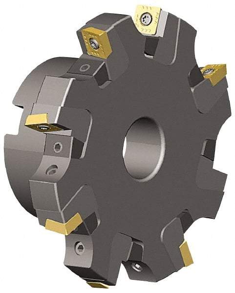 Kennametal - Arbor Hole Connection, 0.817" Cutting Width, 1.831" Depth of Cut, 6" Cutter Diam, 1-1/2" Hole Diam, 10 Tooth Indexable Slotting Cutter - KSSS Toolholder, SDCT, SDCW, SDET, SDPT Insert - Industrial Tool & Supply