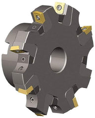Kennametal - Arbor Hole Connection, 0.817" Cutting Width, 1.831" Depth of Cut, 6" Cutter Diam, 1-1/2" Hole Diam, 10 Tooth Indexable Slotting Cutter - KSSS Toolholder, SDCT, SDCW, SDET, SDPT Insert - Industrial Tool & Supply