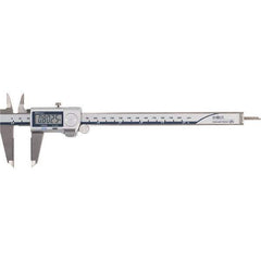 Mitutoyo - 0 to 8" Range 0.01mm Resolution, Electronic Caliper - Steel with 50mm Carbide-Tipped Jaws, 0.001" Accuracy - Industrial Tool & Supply