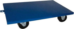 PRO-SOURCE - 1,600 Lb Capacity Steel Lip Down Dolly - 30" Long x 18" Wide, 4" Wheels - Industrial Tool & Supply
