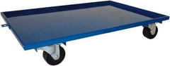 PRO-SOURCE - 1,600 Lb Capacity Steel Lip Up Dolly - 27" Long x 16" Wide, 4" Wheels - Industrial Tool & Supply