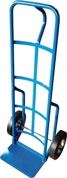 PRO-SOURCE - 800 Lb Capacity 50" OAH Hand Truck - 8 x 14" Base Plate, Loop Handle, Steel, Semi-Pneumatic Wheels - Industrial Tool & Supply