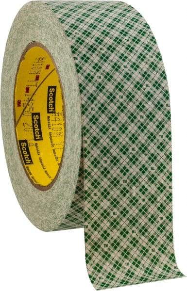 3M - 2" x 36 Yd Rubber Adhesive Double Sided Tape - 5 mil Thick, Paper Liner, Series 410M - Industrial Tool & Supply