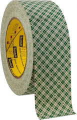 3M - 2" x 36 Yd Rubber Adhesive Double Sided Tape - 5 mil Thick, Paper Liner, Series 410M - Industrial Tool & Supply