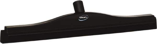 Vikan - 20" Foam Rubber Blade Bench Squeegee - Double Edge, Black, Plastic Holder - Industrial Tool & Supply