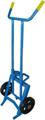 PRO-SOURCE - 1,000 Lb Load Capacity, 55 Gal Drum Hand Truck - 24-1/2" Wide x 62" High, 2 Wheels - Industrial Tool & Supply
