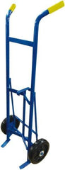 PRO-SOURCE - 1,000 Lb Load Capacity, 30 & 55 Gal Drum Hand Truck - 25-1/2" Wide x 61" High, 2 Steel Wheels - Industrial Tool & Supply