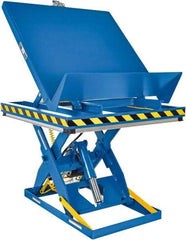 Vestil - 2,000 Lb Capacity Electric Scissor Lift - 11" to 47" Lift Height, 48" Platform Length x 48" Platform Width - Industrial Tool & Supply