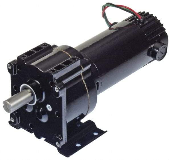 Bison Gear - 90 VDC, 121 RPM, 15:1 Gear Ratio, Parallel Gearmotor - 59 Torque, 1/8 hp, TENV Enclosure - Industrial Tool & Supply