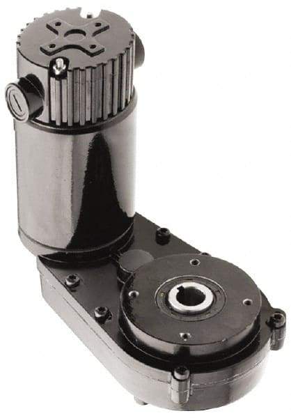 Bison Gear - 90 VDC, 65 RPM, 27.9:1 Gear Ratio, Parallel Offset Gearmotor - 26 Frame, 107 Torque, 1/8 hp, TENV Enclosure - Industrial Tool & Supply