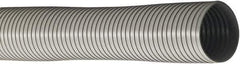 Flexaust - 6" ID, 4.411 Hg Vac Rating, 2.5 psi, PVC Vacuum & Duct Hose - 25' Long, Gray, 15" Bend Radius, -10 to 150°F - Industrial Tool & Supply