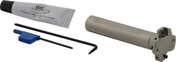 Iscar - Shank Connection, 1/4" Cutting Width, 5/16" Depth of Cut, 1-1/4" Cutter Diam, 4 Tooth Indexable Slotting Cutter - 5/8" Shank Diam, ETS-LN08 Toolholder, LNET Insert, Right Hand Cutting Direction - Industrial Tool & Supply