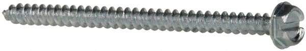 Value Collection - #10 Hex Washer Head Slotted Sheet Metal Screw - Steel, 3" Length Under Head, Grade 2 - Industrial Tool & Supply