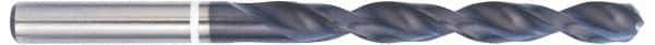 Accupro - #36 118° Cobalt Jobber Drill - TiAlN Finish, Right Hand Cut, Parabolic Flute, Straight Shank, 61mm OAL, DX Point - Industrial Tool & Supply