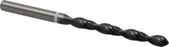 Accupro - 15/64" 118° Cobalt Jobber Drill - TiAlN Finish, Right Hand Cut, Parabolic Flute, Straight Shank, 93mm OAL, DX Point - Industrial Tool & Supply