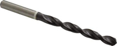 Accupro - 7.5mm 118° Cobalt Jobber Drill - TiAlN Finish, Right Hand Cut, Parabolic Flute, Straight Shank, 109mm OAL, DX Point - Industrial Tool & Supply