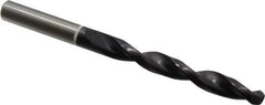 Accupro - 25/64" 118° Cobalt Jobber Drill - TiAlN Finish, Right Hand Cut, Parabolic Flute, Straight Shank, 133mm OAL, DX Point - Industrial Tool & Supply