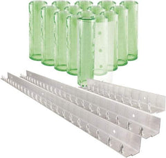 Aleco - 10' Door Width x 10' Door Height PVC Clear Smooth Antistatic Strip Door Kit - Clear - Industrial Tool & Supply