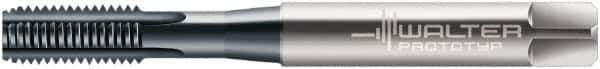 Walter-Prototyp - M5x0.80 Metric 6HX 4 Flute TiCN Finish Powdered Metal Straight Flute Machine Tap - Bottoming, Right Hand Thread, 70mm OAL, 13mm Thread Length, Oversize - Exact Industrial Supply