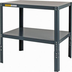 Value Collection - 36 Wide x 24" Deep x 29 to 34" High, Steel Work Table - Comfort Edge, Adjustable Height Legs - Industrial Tool & Supply