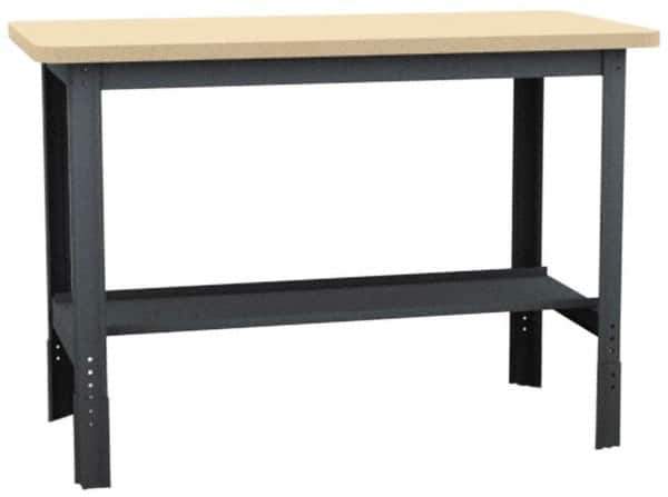 Value Collection - 72 Wide x 30" Deep x 29" High, Plastic Laminate Workbench - Comfort Edge, Adjustable Height Legs - Industrial Tool & Supply