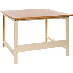 Value Collection - 48 Wide x 48" Deep x 33" High, Hardboard Workbench - Comfort Edge - Industrial Tool & Supply