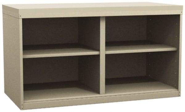 Value Collection - Cabinet Bench - Steel Top, Tan, 60" Wide x 34" High - Industrial Tool & Supply
