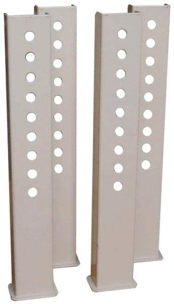 Value Collection - Workbench & Workstation Leg Extensions - 17-3/4" High, Use with Economy Workbenches - Industrial Tool & Supply