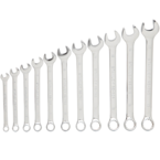 STANLEY® 11 Piece Full Polish Metric Combination Wrench Set – 12 Point - Industrial Tool & Supply