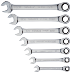 STANLEY® 7 Piece Ratcheting Combination Wrench Set – 12 Point - Industrial Tool & Supply