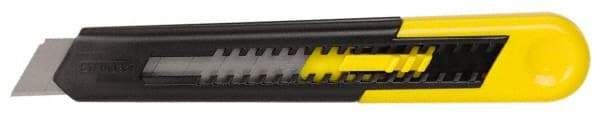 Stanley - Snap Utility Knife - 4.33" Blade, Yellow Handle, 1 Blade Included - Industrial Tool & Supply