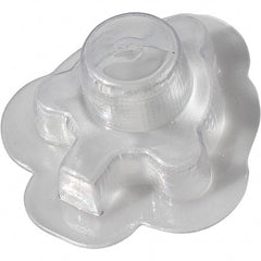 Made in USA - Flame Retardent ABS Housing Plastic Bearing Flange Mount - 3-1/8" Wide x 3-5/16" Outside Diam - Industrial Tool & Supply